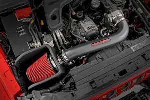 10479PF | Rough Country Cold Air Intake Kit For 3.6L Jeep Gladiator JT (2020-2024) / Wrangler JL (2018-2024) | With Pre-Filter Bag