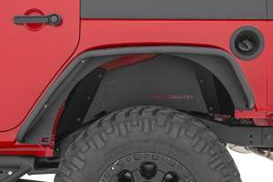 Rough Country - 10533 | Rough Country Jeep Tubular Front & Rear Fender Flares Set (2007-2018 Wrangler JK) - Image 3