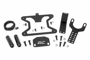 10534 | Rough Country License Plate Relocation Bracket For Jeep Wrangler 4xe / Wrangler JL 4WD | 2018-2023