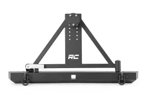 Rough Country - 10592A | Jeep Classic Full Width Rear Bumper w/Tire Carrier (87-06 Wrangler YJ/TJ) - Image 2