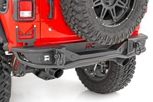 Rough Country - 10648 | Rough Country Rear Tubular Bumper With LED Light Kit For Jeep Wrangler 4xe, JL & JL Unlimited 4WD | 2018-2023 - Image 2