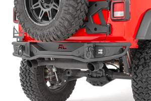Rough Country - 10648 | Rough Country Rear Tubular Bumper With LED Light Kit For Jeep Wrangler 4xe, JL & JL Unlimited 4WD | 2018-2023 - Image 4