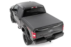 Rough Country - 41501550 | Rough Country Bed Cover Soft Tri Fold Tonneau Cover For Ford F-150 2/4WD | 2001-2003 | 5' 7" Bed - Image 3