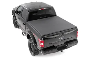 41501550 | Rough Country Soft Tri-Fold Bed Cover (2001-2003 F150 Pickup 2WD/4WD | 5'7" Bed)