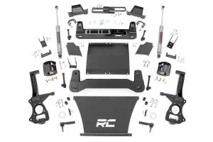 27531 | Rough Country 4 Inch Lift Kit Strut Spacers / N3 Rear Shocks (2019-2025 Silverado, Sierra 1500 AT4 / Trail Boss 4WD | 4.3L, 5.3L, 6.2L Gas Engine)