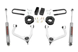 28230 | Rough Country 3.5 Inch Lift Kit With Aluminum Control Arms Strut Spacers / N3 Rear Shocks (2022-2025 Silverado 1500 2WD/4WD | Mono Leaf Springs)