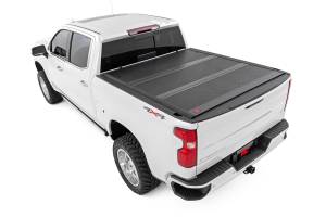 Rough Country - 47120580A | Rough Country Hard Tri-Fold Low Profile Bed Tonneau Cover For Chevrolet Silverado / GMC Sierra 1500 | 2019-2023 | 5' 10" Bed - Image 3