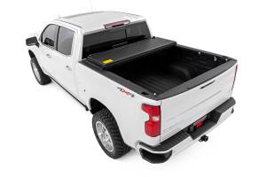 Rough Country - 47120580A | Rough Country Hard Tri-Fold Low Profile Bed Tonneau Cover For Chevrolet Silverado / GMC Sierra 1500 | 2019-2023 | 5' 10" Bed - Image 4