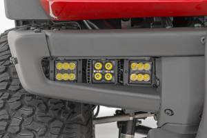 Rough Country - 51086 | Rough Country Triple LED Fog Light Kit | Black Series With Flood Beam (2021-2024 Bronco 4WD) - Image 6