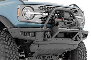 Rough Country - 51095 | Rough Country High Winch Mount For Factory Modular Bumper Ford Bronco 4WD | 2021-2023 | With PRO9500S Winch, Black Series Light Bar - Image 3