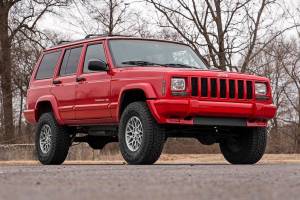 Rough Country - 630X70 | Rough Country 3 Inch Suspension Lift Kit with V2 Monotube Shocks Rear Leafs (1984-2001 Cherokee XJ 2WD/4WD) - Image 3