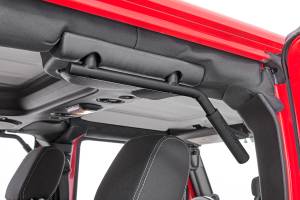 Rough Country - 6503 | Rough Country Grab Handles For Jeep Wrangler JK (2007-2018) | Black, Front & Rear Position - Image 5