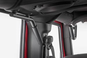 Rough Country - 6503 | Rough Country Grab Handles For Jeep Wrangler JK (2007-2018) | Black, Front & Rear Position - Image 4