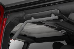 Rough Country - 6503GRAY | Jeep Solid Steel Grab Handle Set (07-18 Wrangler JK | Gray) - Image 3