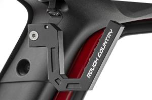 Rough Country - 6507 | Rough Country Grab Handles Aluminum For Jeep Wrangler JK (2007-2018) | Black, Front Position - Image 2