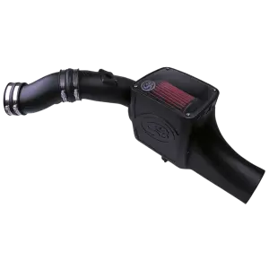 S&B Filters - 75-5070 | S&B Filters Cold Air Intake (2003-2007 F250, F350, Excursion 6.0L Powerstroke) Cotton Cleanable Red - Image 2
