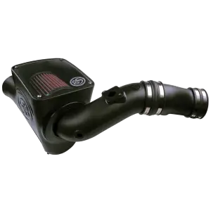 75-5070 | S&B Filters Cold Air Intake (2003-2007 F250, F350, Excursion 6.0L Powerstroke) Cotton Cleanable Red
