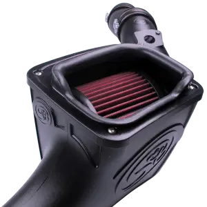 S&B Filters - 75-5070 | S&B Filters Cold Air Intake (2003-2007 F250, F350, Excursion 6.0L Powerstroke) Cotton Cleanable Red - Image 5