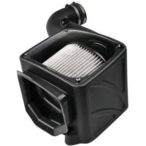 75-5080D | S&B Filters Cold Air Intake (2006-2007 Silverado, Sierra V8-6.6L LLY-LBZ Duramax) Dry Extendable White