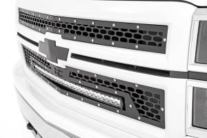 Rough Country - 70103 | Chevy Mesh Grille w/30in Black Series LED (14-15 Silverado 1500) - Image 3