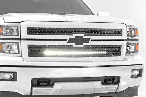 Rough Country - 70103 | Chevy Mesh Grille w/30in Black Series LED (14-15 Silverado 1500) - Image 4