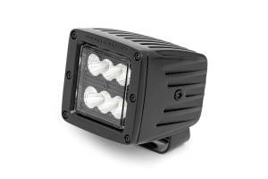 Rough Country - 70133BL | 2-inch Square Cree LED Lights - (Pair | Black Series, Flood Beam) - Image 3