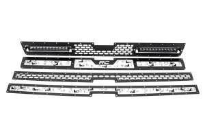Rough Country - 70155 | Chevy Mesh Grille w/ Dual 12in Black Series LEDs (11-14 Silverado HD) - Image 2