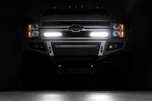 Rough Country - 70155 | Chevy Mesh Grille w/ Dual 12in Black Series LEDs (11-14 Silverado HD) - Image 5