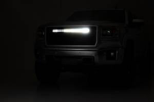 Rough Country - 70190BDA | GMC Mesh Grille | 30in Dual Row Black Series LED w/ Amber DRL (14-15 Sierra 1500) - Image 5