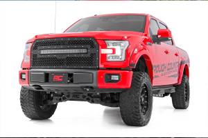Rough Country - 70193 | Ford Mesh Grille w/30in Dual Row Black Series LED (15-17 F-150) - Image 5