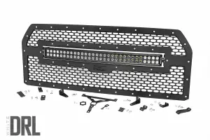 70193DRL | Ford Mesh Grille | 30in Dual Row Black Series LED w/ Cool White DRL (15-17 F-150)