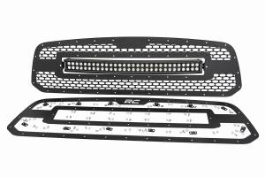 Rough Country - 70199 | Rough Country Mesh Grille With 30 Inch Dual Row LED Light Bar For Ram 1500 / 1500 Classic 2/4WD | 2013-2023 | Black Series - Image 2