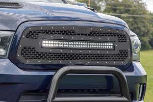Rough Country - 70199 | Rough Country Mesh Grille With 30 Inch Dual Row LED Light Bar For Ram 1500 / 1500 Classic 2/4WD | 2013-2023 | Black Series - Image 5