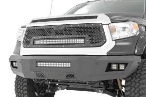 Rough Country - 70224 | Toyota Mesh Grille w/30in Dual Row Black Series LED w/ Amber DRL (14-17 Tundra) - Image 2