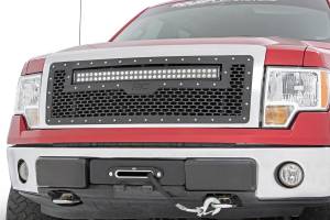 Rough Country - 70233 | Ford Mesh Grille w/30in Dual Row Black Series LED (09-14 F-150) - Image 5