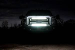 Rough Country - 70530BLDRL | Ford Super Duty 30-inch Black Series Cree LED Grille Kit w/Cool White DRL (Single) - Image 4