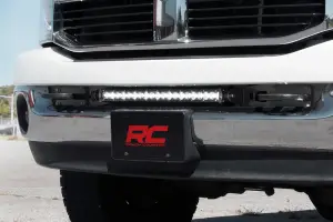 Rough Country - 70568BLDRL | Dodge Hidden Bumper Kit w/ 20-inch LED Light Bar| Black Series w/ White DRL (03-18 Ram 2500/3500) - Image 2