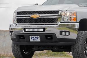 Rough Country - 70628 | Rough Country LED Fog Light Kit For Chevrolet Silverado 2500 HD/3500 HD | 2011-2014 | Black Series - Image 3