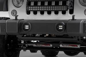 70630 | Jeep 2-inch Cree LED Fog Light Kit (Black Series | 10-18 Wrangler JK)