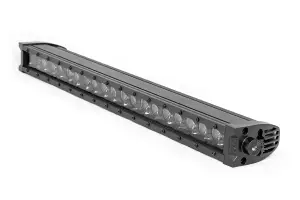 Rough Country - 70720BLDRLA | Rough-Country 20 Inch Black Series LED Light Bar | Single Row | Amber DRL - Image 2
