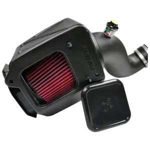 S&B Filters - 75-5091 | S&B Filters Cold Air Intake (2007-2010 Silverado, Sierra 6.6L LMM Duramax) Cotton Cleanable Red - Image 2