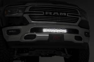 Rough Country - 70779DRL | Rough Country 20 Inch LED Light Bar & Bumper Kit For Ram 1500 | 2019-2023 | Black Series With White DRL - Image 5