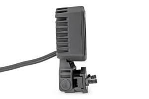 Rough Country - 70802 | Rough Country 2 Inch Off-Road Use Square Flood White / Amber LED Light With Swivel Mount | Pair, Universal - Image 5