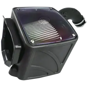 S&B Filters - 75-5101D | S&B Filters Cold Air Intake (2001-2004 Silverado, Sierra V8-6.6L LB7 Duramax) Dry Extendable White - Image 2