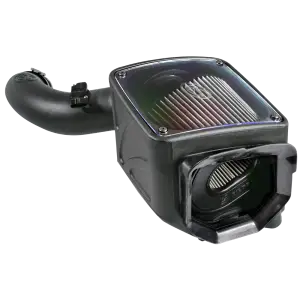S&B Filters - 75-5101D | S&B Filters Cold Air Intake (2001-2004 Silverado, Sierra V8-6.6L LB7 Duramax) Dry Extendable White - Image 3