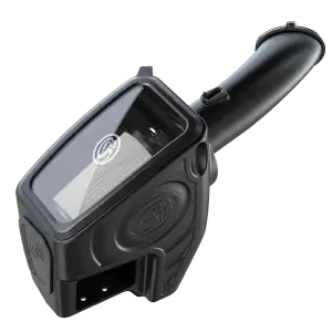S&B Filters - 75-5104D | S&B Filters Cold Air Intake (2011-2016 F250, F350 V8-6.7L Powerstroke) Dry Extendable White - Image 1