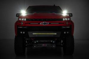 Rough Country - 70844 | Rough Country LED Ditch Light Kit For Chevrolet Silverado 1500 (2019-2022) | Black Series With Amber DRL - Image 6