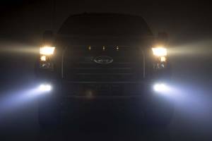 Rough Country - 70865 | LED Light | Fog Mount | Dual 2" Black Pairs | Spot/Flood | Ford F-150 (15-17) - Image 5