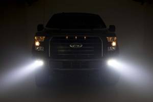 Rough Country - 70865 | LED Light | Fog Mount | Dual 2" Black Pairs | Spot/Flood | Ford F-150 (15-17) - Image 4