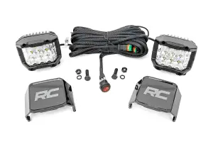 Rough Country - 70904 | 3-inch Wide Angle OSRAM LED Lights - (Pair) - Image 1